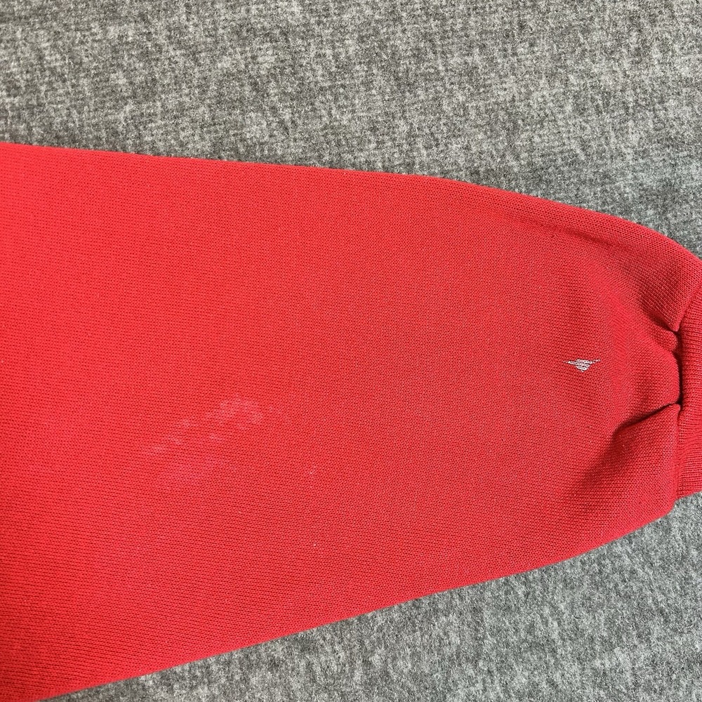 Vintage 90s Fresno State University Bulldogs Sweatshirt Size Large Red Tultex - Picture 11 of 13